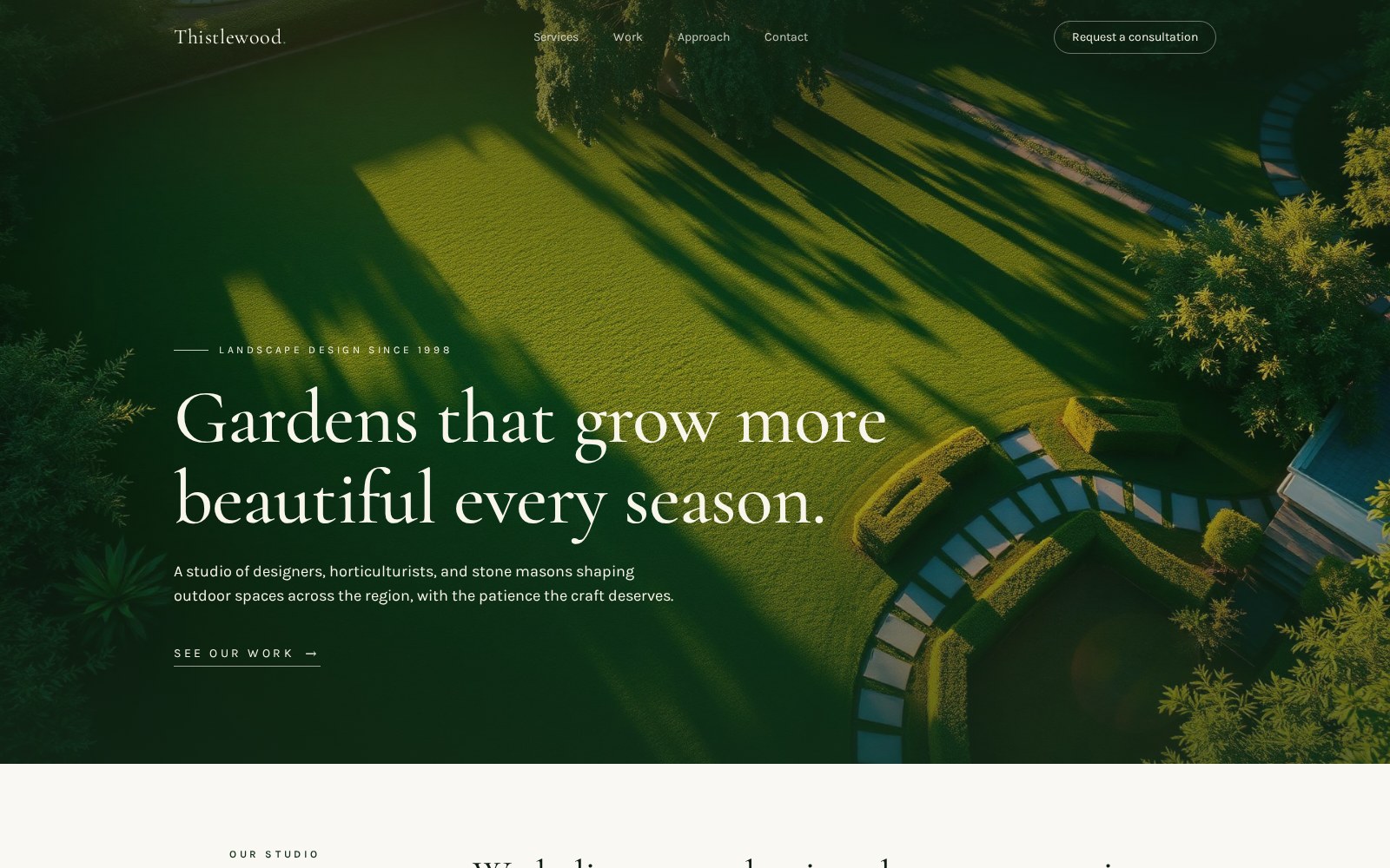 Landscaping Website – Concept 1 preview