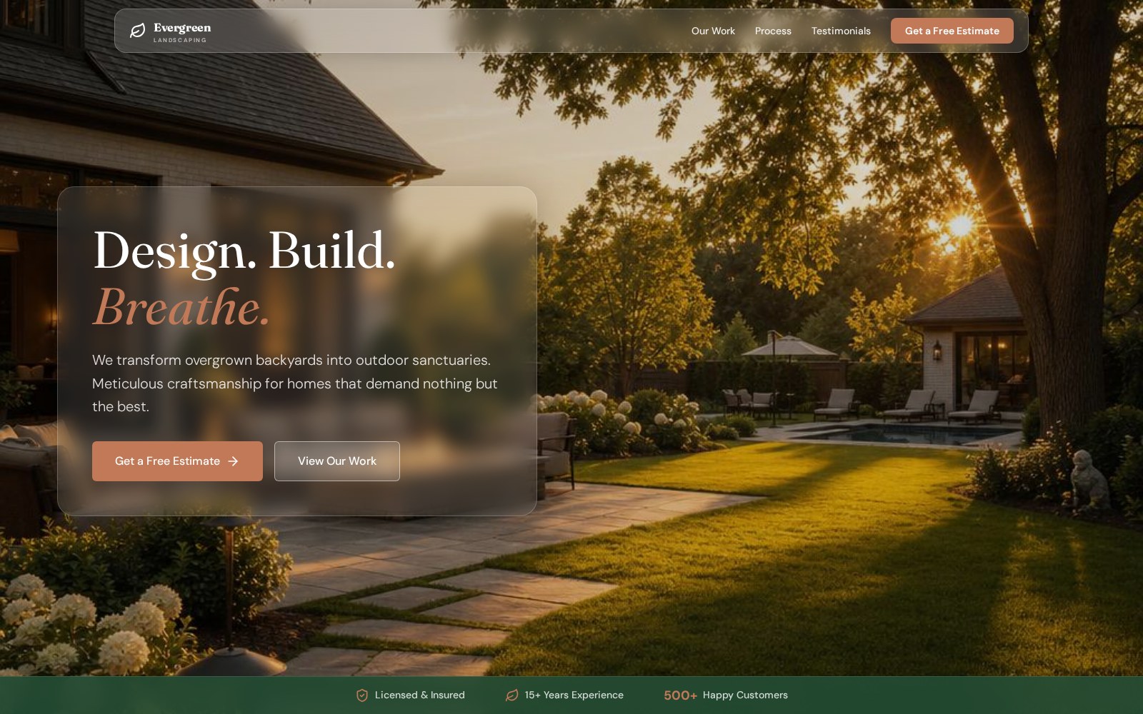 Landscaping Website – Concept 2 preview